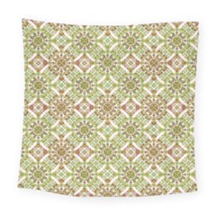 Colorful Stylized Floral Boho Square Tapestry (large) by dflcprints
