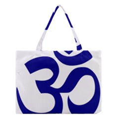 Om Symbol (navy Blue) Medium Tote Bag by abbeyz71