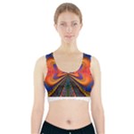 Casanova Abstract Art Colors Cool Druffix Flower Freaky Trippy Sports Bra With Pocket