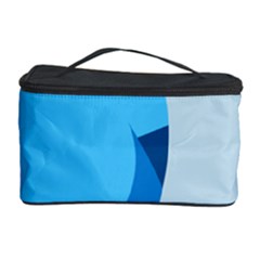 Blue Polka Cosmetic Storage Case by Mariart