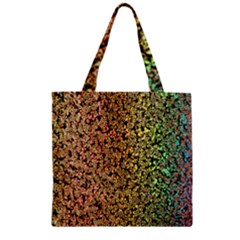 Crystals Rainbow Zipper Grocery Tote Bag by Mariart