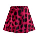 Leopard Skin Mini Flare Skirt