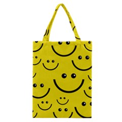 Linus Smileys Face Cute Yellow Classic Tote Bag