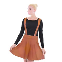 Live Three Term Side Card Orange Pink Polka Dot Chevron Wave Suspender Skater Skirt by Mariart