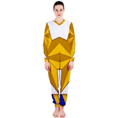 Star Yellow Blue Onepiece Jumpsuit (ladies) 