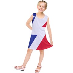 Three Colors Blue White Line Star Kids  Tunic Dress by Mariart