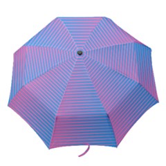 Turquoise Pink Stripe Light Blue Folding Umbrellas by Mariart