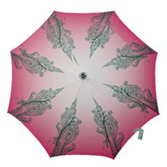 Toggle The Widget Bar Leaf Green Pink Hook Handle Umbrellas (medium) by Mariart