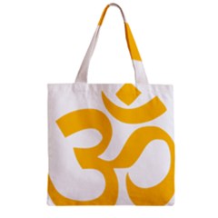 Hindu Gold Symbol (gold) Zipper Grocery Tote Bag by abbeyz71