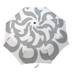 Hindu Om Symbol (light Gray) Folding Umbrellas by abbeyz71