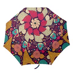 Cute Colorful Doodles Colorful Cute Doodle Paris Folding Umbrellas by Nexatart
