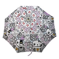 Kawaii Graffiti And Cute Doodles Folding Umbrellas