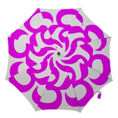 Hindu Om Symbol (magenta) Hook Handle Umbrellas (small)