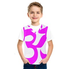 Hindu Om Symbol (magenta) Kids  Sportswear
