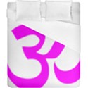 Hindu Om Symbol (Magenta) Duvet Cover (California King Size) View1