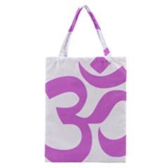 Hindu Om Symbol (bright Purple) Classic Tote Bag by abbeyz71