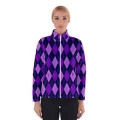 Static Argyle Pattern Blue Purple Winterwear by Nexatart