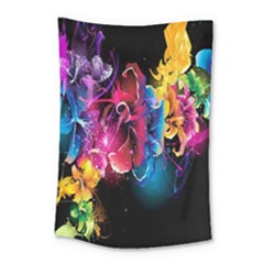 Abstract Patterns Lines Colors Flowers Floral Butterfly Small Tapestry by Mariart