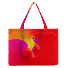 Complex Orange Red Pink Hole Yellow Medium Zipper Tote Bag by Mariart