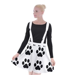 Claw Black Foot Chat Paw Animals Suspender Skater Skirt by Mariart