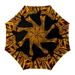 Hole Gold Black Space Golf Umbrellas by Mariart
