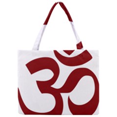 Hindu Om Symbol (dark Red) Mini Tote Bag by abbeyz71