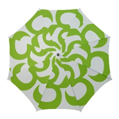 Hindu Om Symbol (lime Green) Golf Umbrellas by abbeyz71