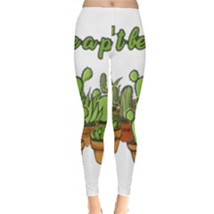 Cactus - Dont Be A Prick Leggings  by Valentinaart