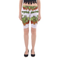 Cactus - Dont Be A Prick Yoga Cropped Leggings by Valentinaart