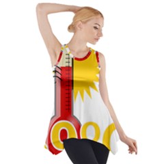 Thermometer Themperature Hot Sun Side Drop Tank Tunic by Mariart