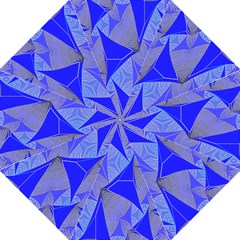 Wave Chevron Plaid Circle Polka Line Light Blue Triangle Folding Umbrellas