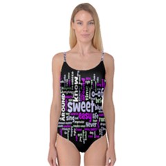 Writing Color Rainbow Sweer Love Camisole Leotard  by Mariart