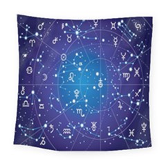 Astrology Illness Prediction Zodiac Star Square Tapestry (large)