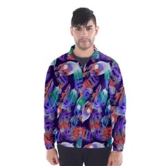 Bird Feathers Color Rainbow Animals Fly Wind Breaker (men) by Mariart