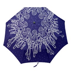 Gemini Zodiac Star Folding Umbrellas