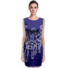 Gemini Zodiac Star Classic Sleeveless Midi Dress by Mariart