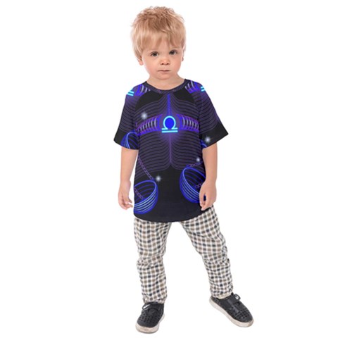 Sign Libra Zodiac Kids  Raglan Tee by Mariart