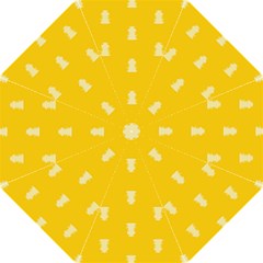 Waveform Disco Wahlin Retina White Yellow Vertical Golf Umbrellas
