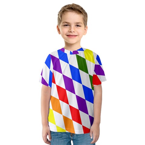 Rainbow Flag Bavaria Kids  Sport Mesh Tee by Nexatart