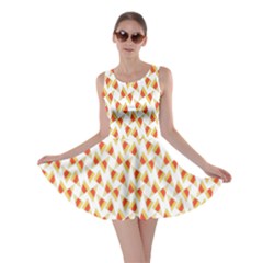Candy Corn Seamless Pattern Skater Dress by Nexatart