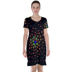 Molecular Chemistry Of Mathematical Physics Small Army Circle Short Sleeve Nightdress by Mariart