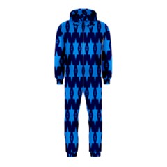 Star Blue Space Wave Chevron Sky Hooded Jumpsuit (kids) by Mariart