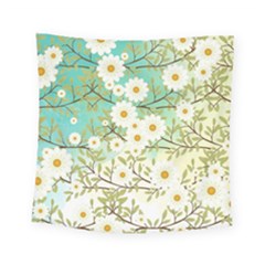 Springtime Scene Square Tapestry (small) by linceazul