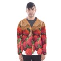 Strawberries Fruit Food Delicious Hooded Wind Breaker (Men) View1