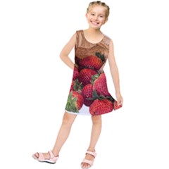 Strawberries Fruit Food Delicious Kids  Tunic Dress by Nexatart