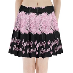 Spring Blossom  Pleated Mini Skirt by Valentinaart
