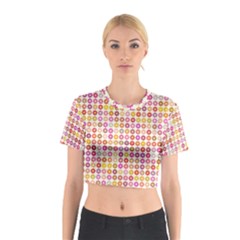 Multicolored Floral Pattern Cotton Crop Top by linceazul