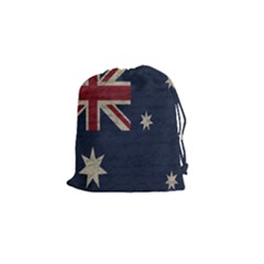 Vintage Australian Flag Drawstring Pouches (small)  by ValentinaDesign