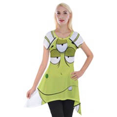 The Most Ugly Alien Ever Short Sleeve Side Drop Tunic by Catifornia