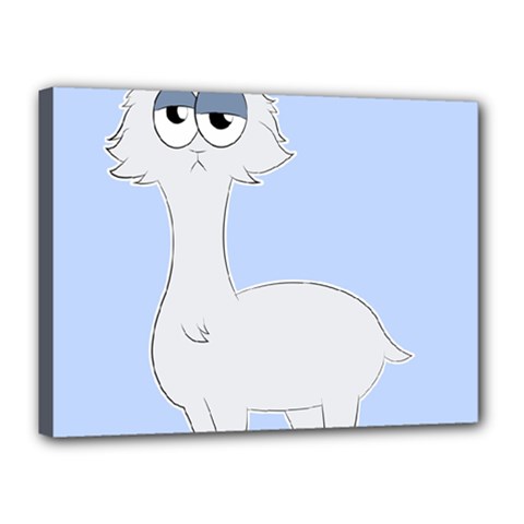 Grumpy Persian Cat Llama Canvas 16  X 12  by Catifornia